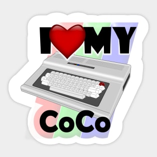 I love my CoCo background Sticker